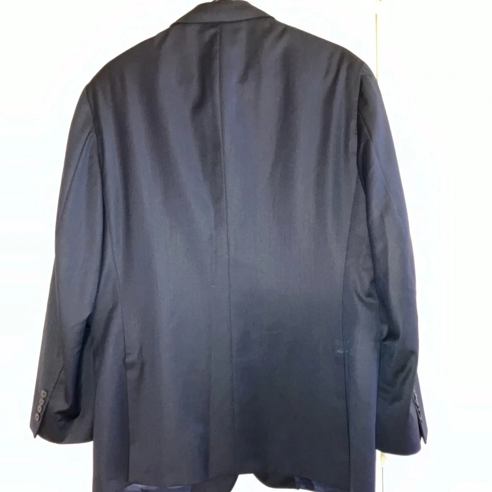 Samuelsohn Suit Jacket Sport Coat Mens 44R Canada Vintage Navy Blue